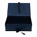 Кашированная коробка из переплетного картона шкатулка Dobox с лентой 