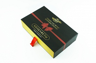 Кашированная коробка из переплетного картона пенал Черкизово