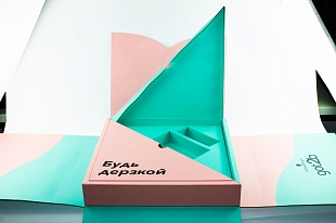 Кашированная коробка из переплетного картона шкатулка Schwarzkopf