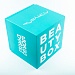 Кашированная коробка из переплетного картона крышка-дно Летуаль бирюзовая