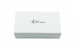 Кашированная коробка из переплетного картона шкатулка СМП банк 