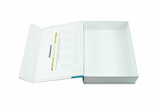 Кашированная коробка из переплетного картона шкатулка Метабаланс 