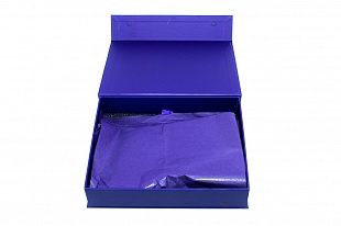 Коробка из переплетного картона Туполев темно-синяя