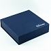 Кашированая коробка из переплетного картона шкатулка Туполев синяя