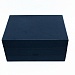 Коробка из переплетного картона Синяя с ящикамии